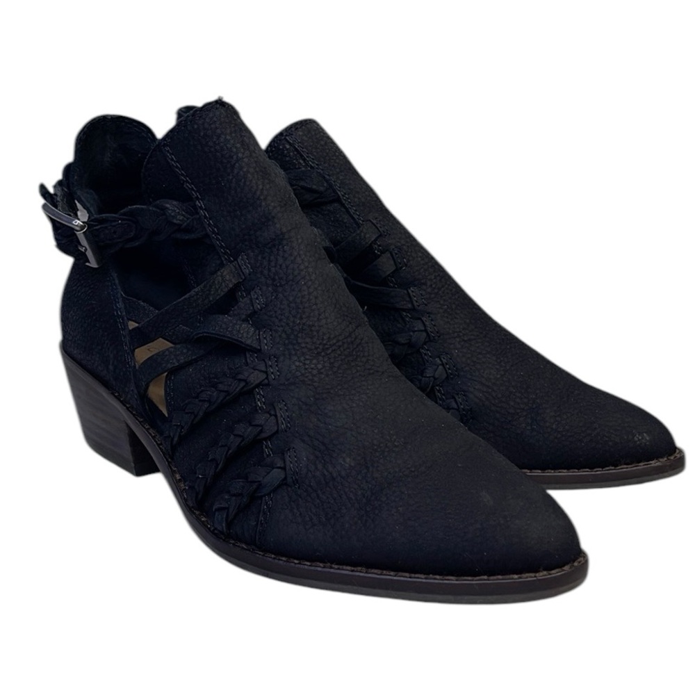 Lucky Brand LK Forbas Cut Out Black Booties Black size 8M